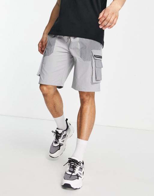 Mennace - Nylon cargoshort met reflecterende patches