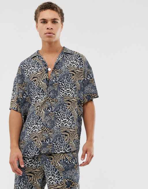 Mennace - Combi-set in gekleurde dierenprint, 2 van 3