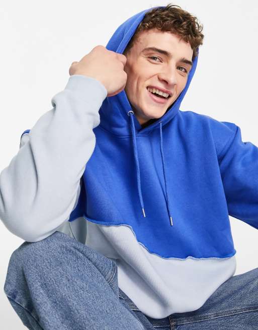 Two tone best sale hoodie mens