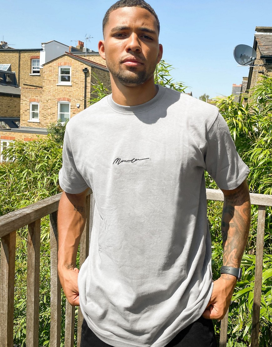 Mennace signature t-shirt in grey