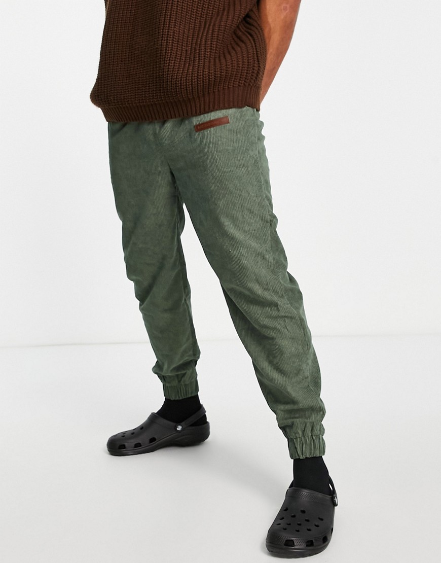 Mennace sweatpants in green cord - part of a set