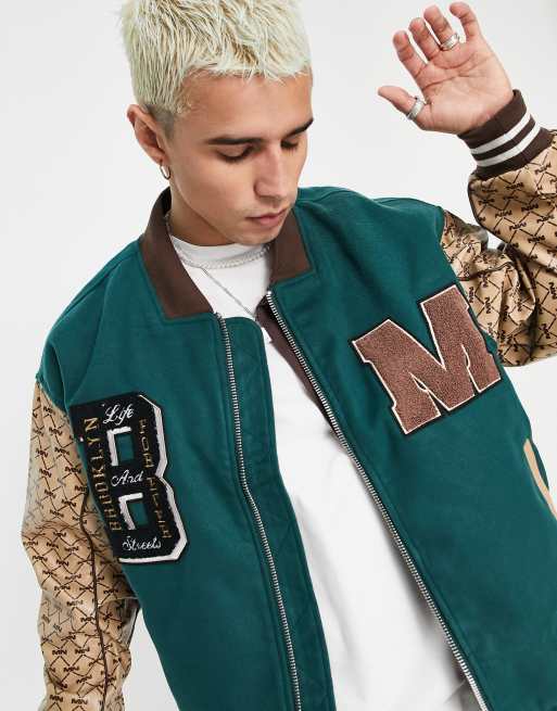 Varsity Monogram Bomber Jacket