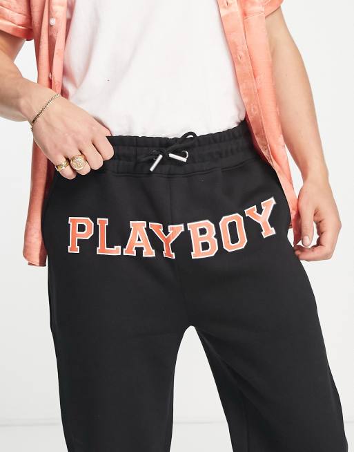 Black playboy online sweatpants