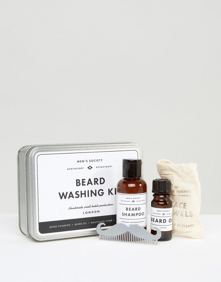 Men's Society Beard Washing Kit-Multi