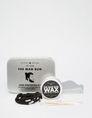 Men S Society The Man Bun Hair Kit Asos