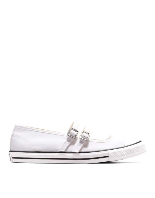 Merceditas blancas y garza Chuck Taylor All Star Dainty de Converse, 3 de 4