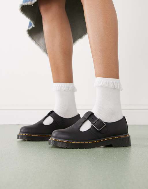 Merceditas negras con cierre en forma de T Polley de Dr Martens, 4 de 4