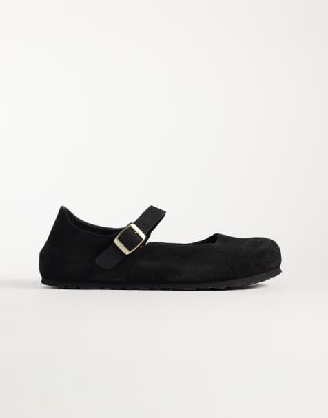 Merceditas negras de ante Mantova de Birkenstock - view 1