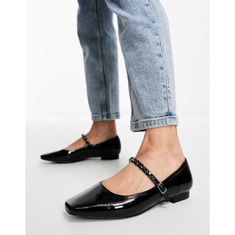 Merceditas negras mujer top