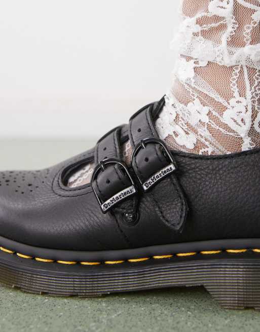Merceditas negras de cuero 8065 de Dr Martens ASOS