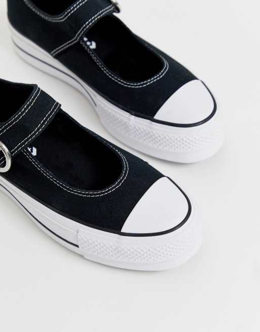 Merceditas negras de lona Chuck Taylor Converse | ASOS