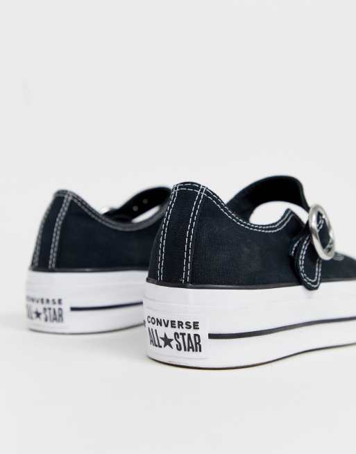 Merceditas negras de lona Chuck Taylor Converse | ASOS