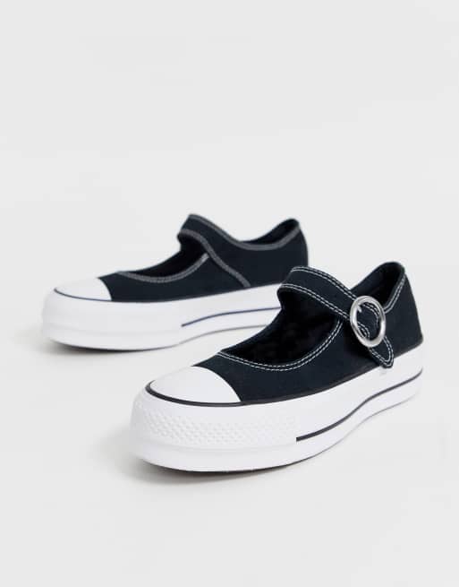 Merceditas negras de lona Chuck Taylor Converse | ASOS