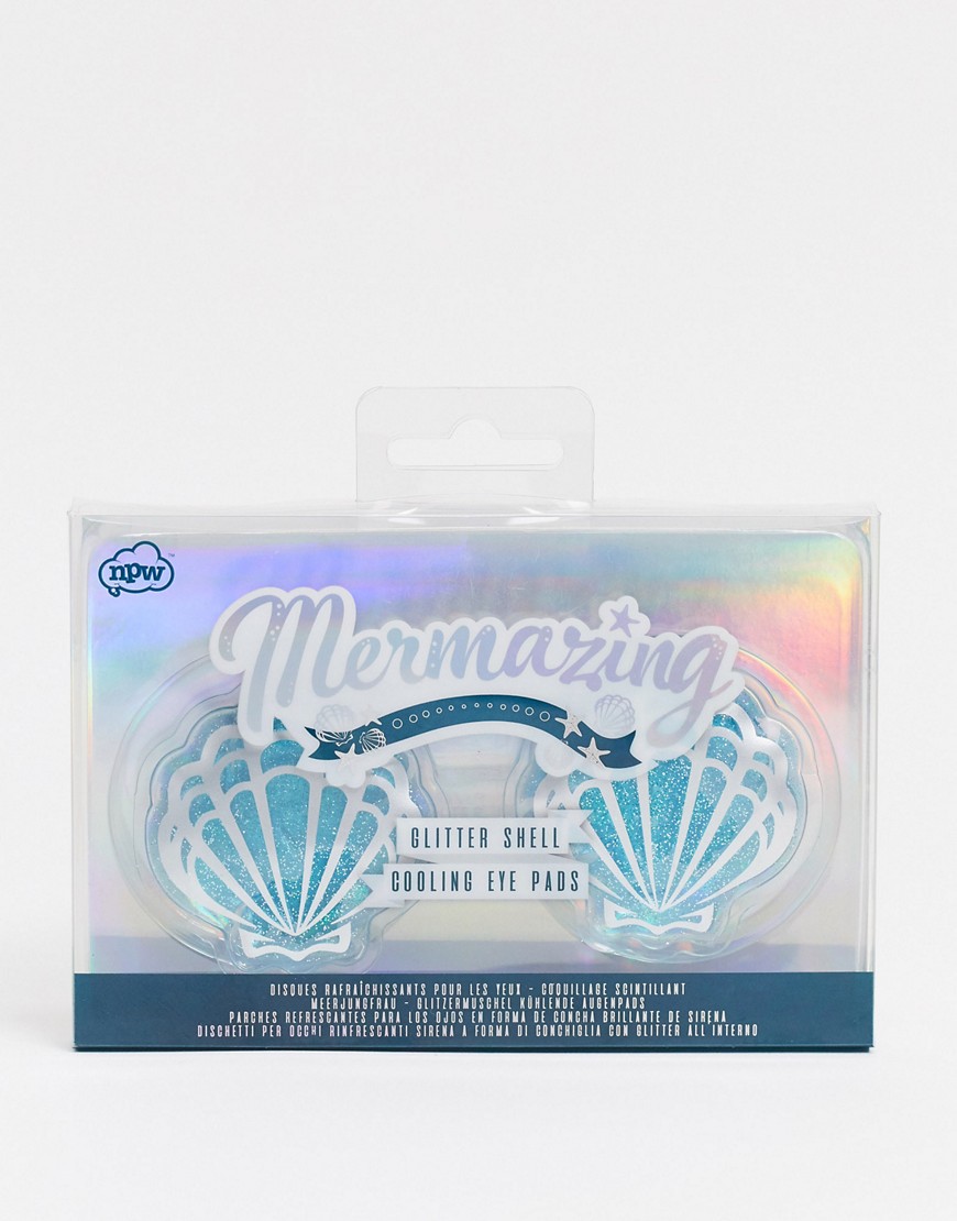 Mermaid - Dischetti rinfrescanti per occhi a forma di conchiglia-Multicolore