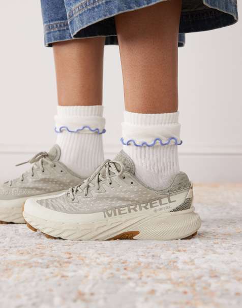 Merrell - Agility Peak 5 GTX - Grå-beige og gipshvide sneakers - view 1