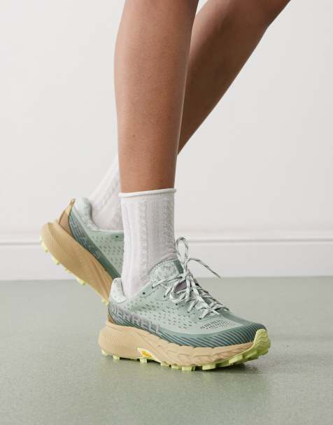 Merrell Agility Peak 5 gtx trainers in sage - view 1