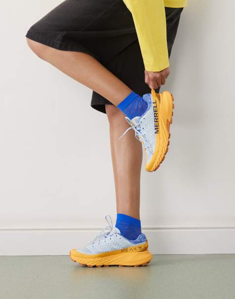 Merrell – Agility Peak 5 – Sneaker in Blau und Orange - view 1
