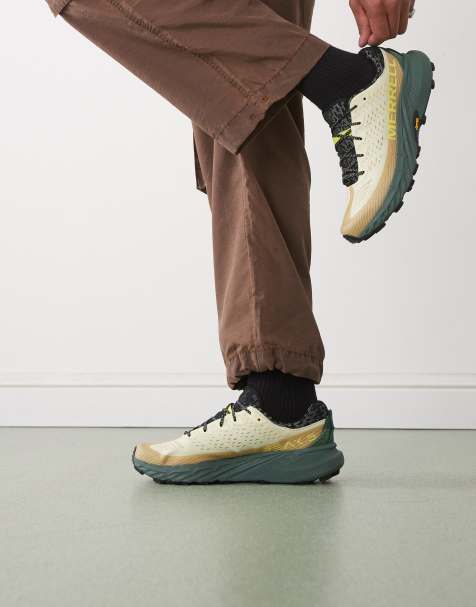Merrell Agility Peak 5 trainers in beige and grey - view 1