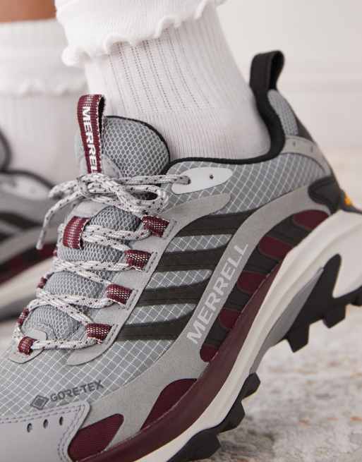 Merrell - Moab Speed 2 GTX - Sneakers in grijs en kersenrood, 2 van 5
