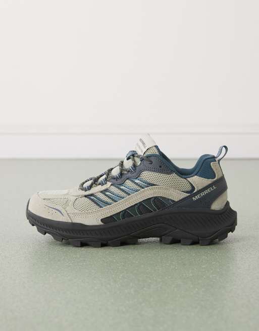 Merrell - Speed Strike 2 - Beige og blå vandresneakers, 2 af 5