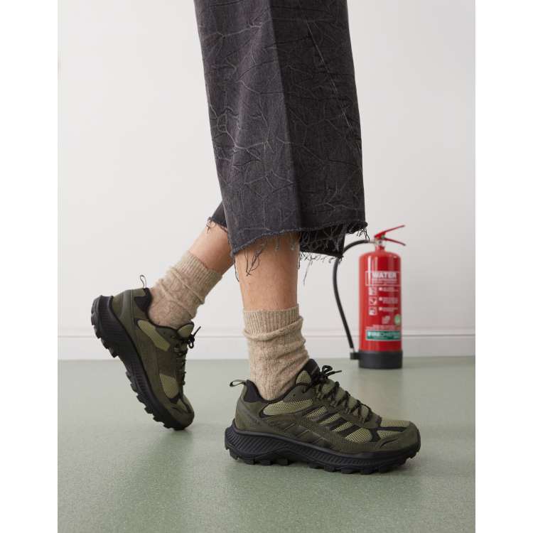 Merrell Speed Strike 2 trek sneakers in olive | ASOS