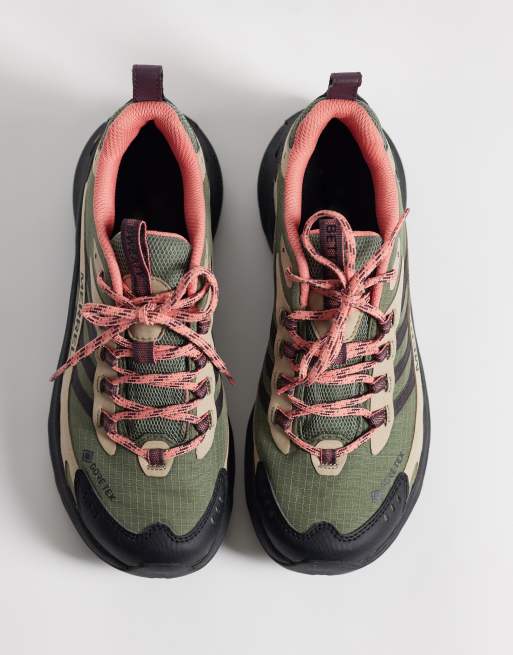 Merrell x Sweaty Betty sneakers in brown with check print, 2 of 5