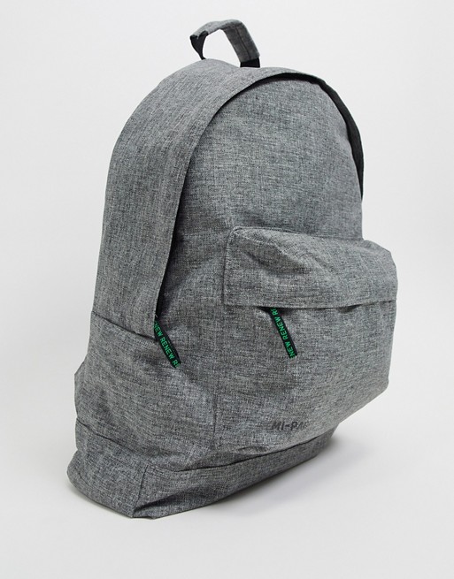 Mi-Pac Renew recycled materials classic backpack in grey