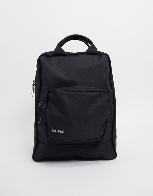 Mi-Pac Renew recycled materials tote backpack in black