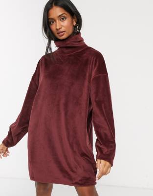 funnel neck jumper dress