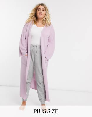 lilac maxi cardigan