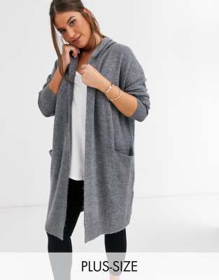 plus size cardigan with hood