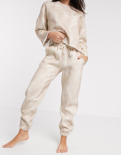 M Lounge relaxed joggers in brushstroke print co-ord