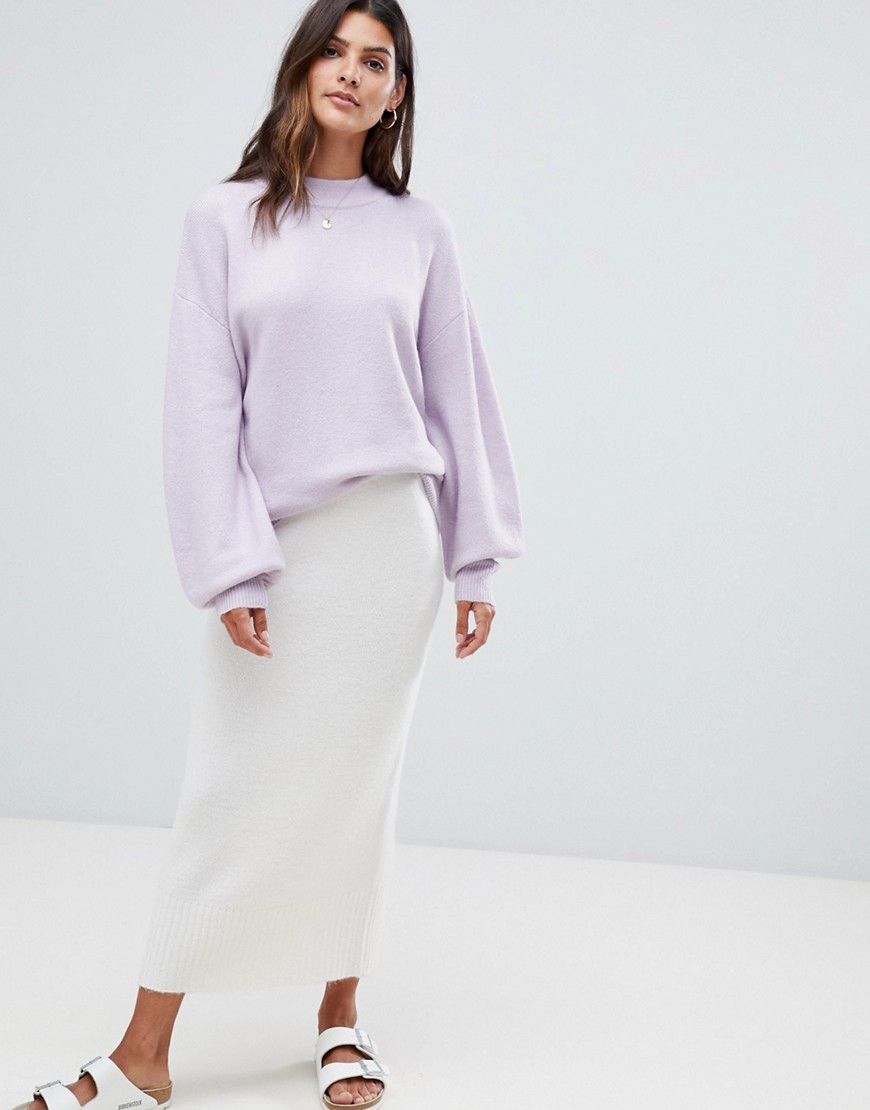 Micha Lounge Relaxed Jumper With Open Back-Purple