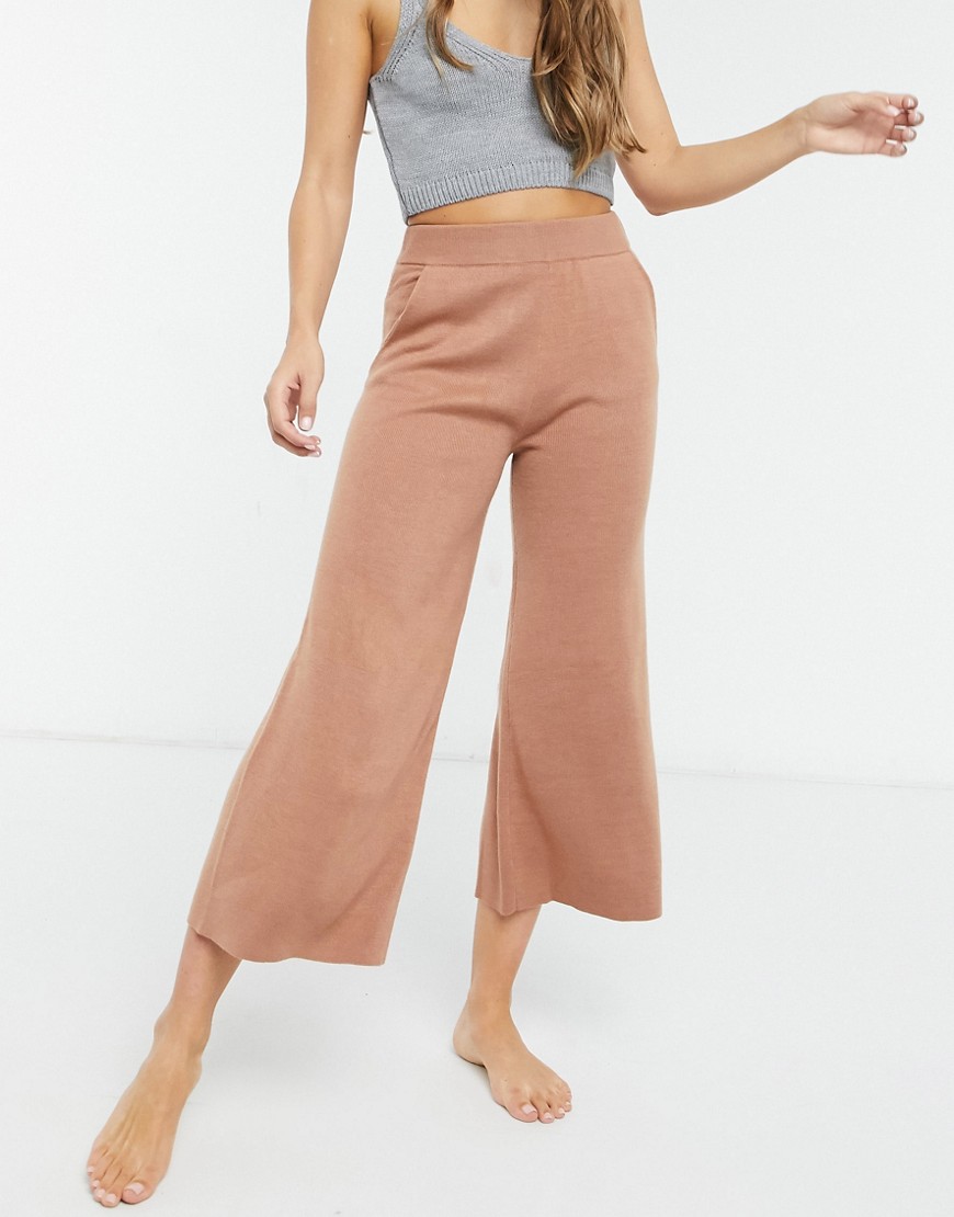 Micha Lounge - Ruimvallende broek met wijde pijpen, combi-set-Roze