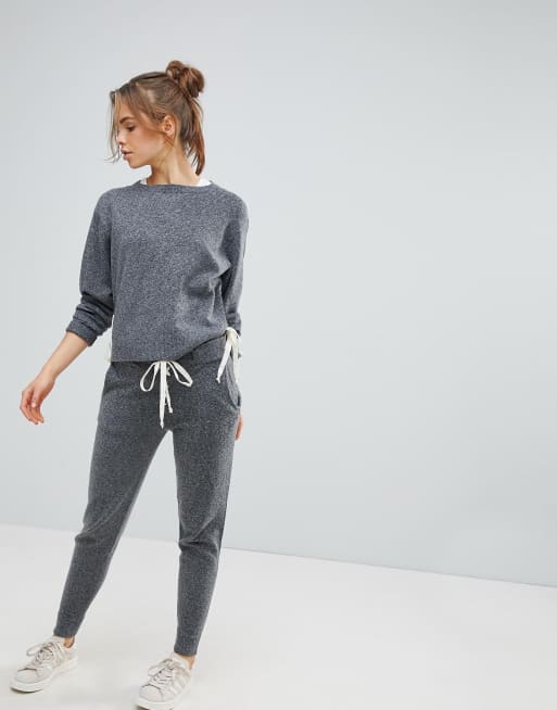 Micha Lounge Tie Detail Jumper & Jogger Co-Ord, 3 of 3
