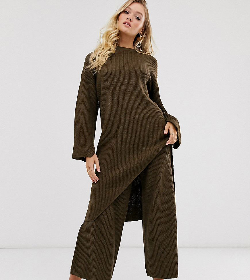 Micha Lounge wide leg culotte trousers co-ord-Brown