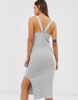 micha lounge wide strap cami midi dress