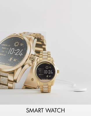 Michael Kors - Access Bradshaw - Gouden smartwatch met glitter | ASOS