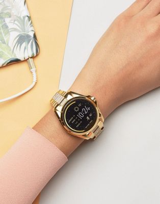 michael kors gold bradshaw smartwatch