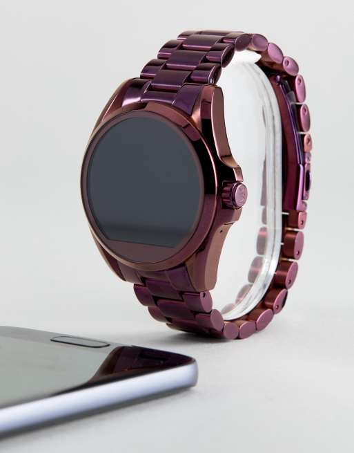 Michael Kors Access MKT5017 Bradshaw Bracelet Smart Watch In Purple