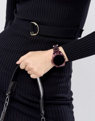 michael kors bradshaw smartwatch purple