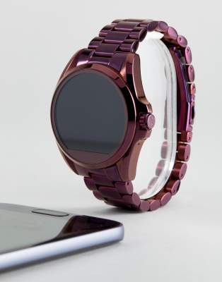 mk smartwatch purple