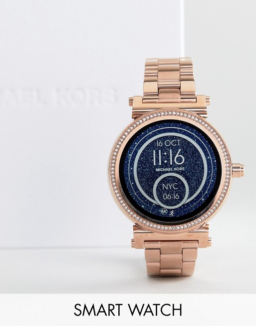 Michael Kors Access MKT5022 Sofie bracelet smart watch in rose gold