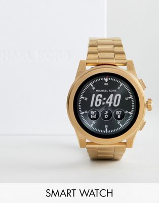 michael kors mkt5026 access grayson gold tone men's smartwatch