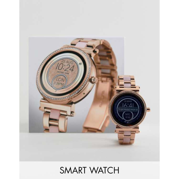 Michael kors best sale smartwatch roségold