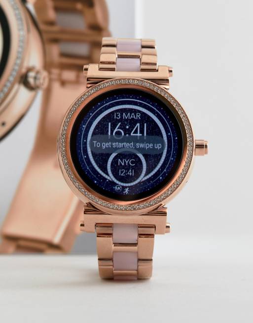 Michael kors smartwatch on sale rose