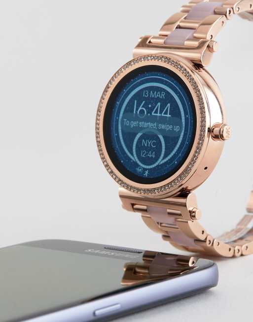 Michael kors smartwatch hot sale rose gold sofie