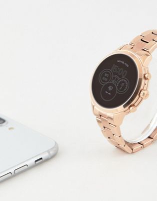 runway rose gold smartwatch