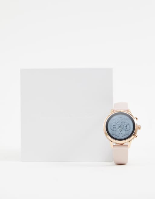 Michael kors runway hot sale smartwatch pink