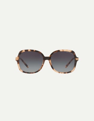 Michael Kors Donna Grigio Mk2024 Adrianna Ii 316213 Occhiali Da Sole Acetato Tartaruga Squadrata Normale Sfumato - Immagine 4